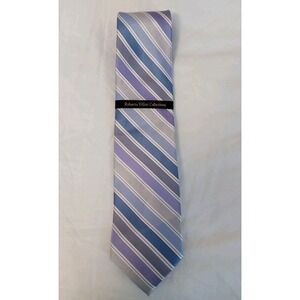 Roberto Villini‎ Collezione Men Striped Multicolor Silk Tie